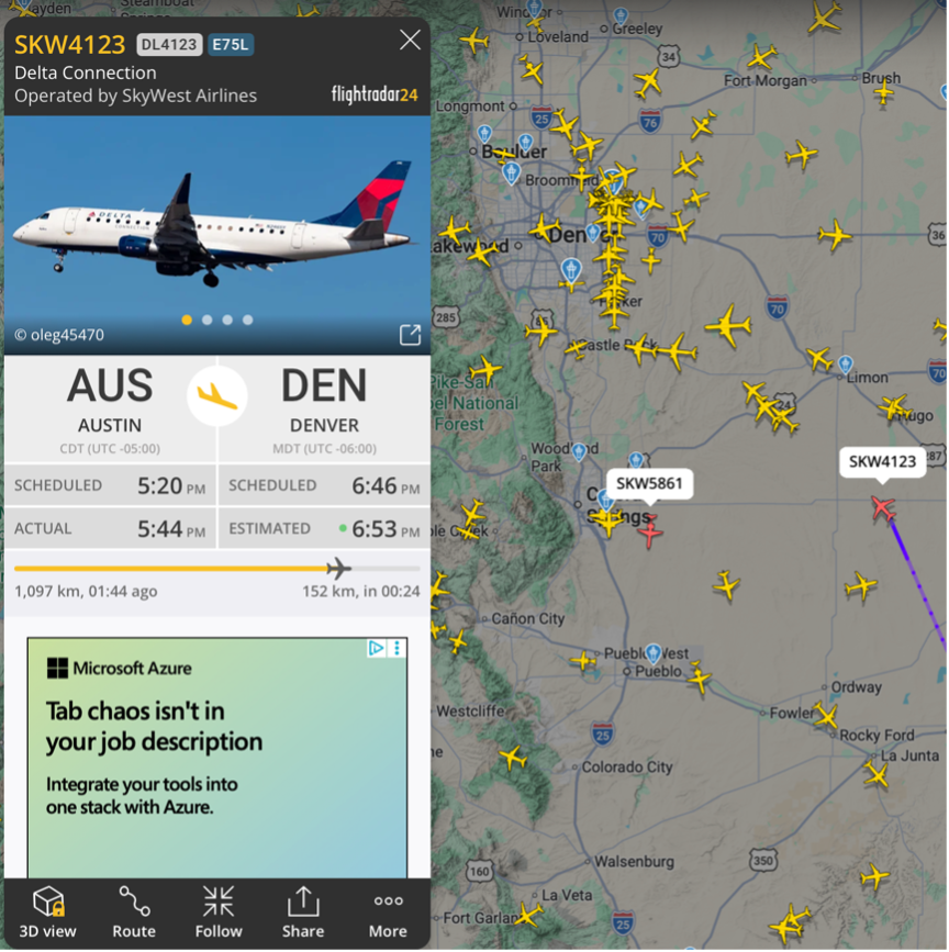 Flightradar24 flight tracking focuses more on aircraft movement in the broader aviation scope. 