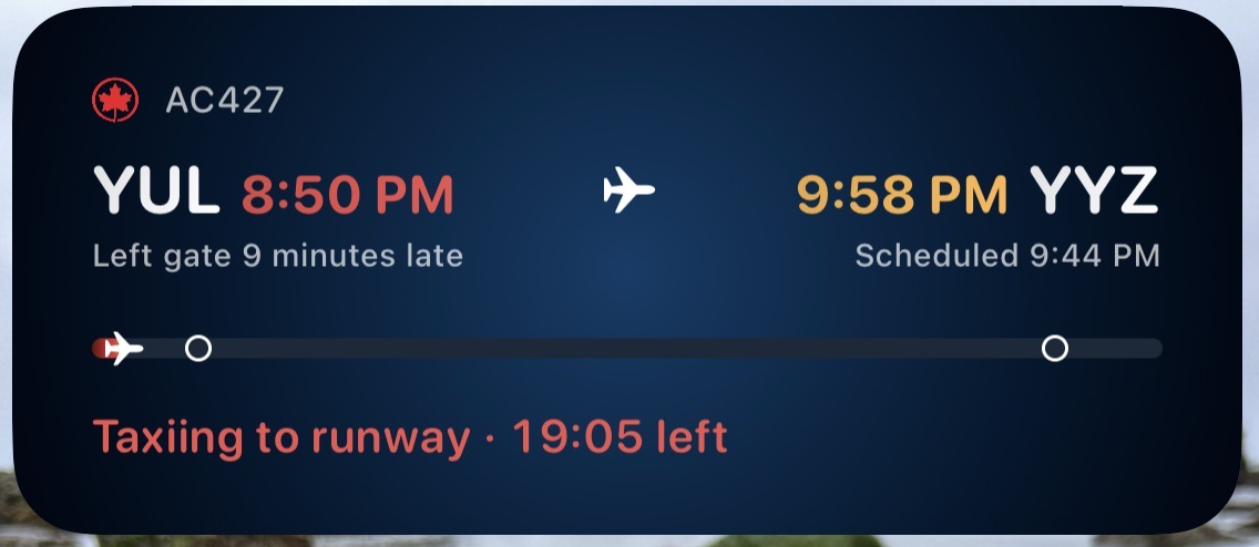 Flights25 displays detailed taxi time information, whereas Flightradar24 shows scheduled takeoff and landing times plus predictions for taxi times. 