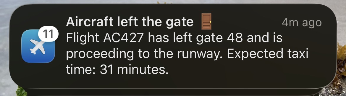 Notifications from Flights25 are the fastest way to stay informed.